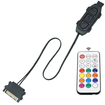 ARGB Lighting Controller Manual Switching White/BlackVersion 5V 3Pin Color Synchronization PC Accessory PC Case Color Lighting Control Device