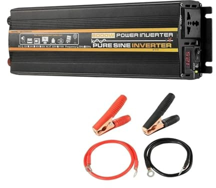 Transformateur Tension Onduleur Solaire 8000/6000/4000/3000 W Transformateur Tension Convertisseur Puissance Onduleur Sinusoïdal Pur 12V/24V/48V/60V vers CA 110V/220V Inverter(DC 60V,50Hz 220V,6KW)