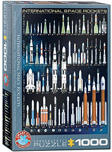 EuroGraphics 1000 Teile - Internationale Weltraumraketen, mehrfarbig, 6000-1015