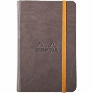 Rhodia 5 x Notizbuch Rhodiarama A6 96 Blatt blanko Schokoladenbraun