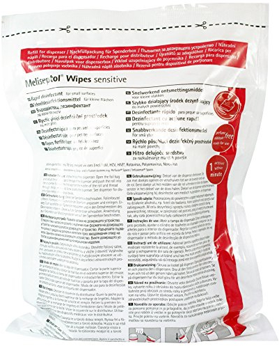 B. Braun Wipes sensitive Schnelldesinfektion in Spenderbox, 60 Stück, geruchlos, Alkoholfrei, für Arbeitsplatte, Möbel, Spüle, Toilette, Badewanne, Tür, Fenster, Spiegel, Wand, Boden