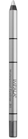 IMPALA | Wasserdichter cremiger Eyeliner Silber 311 | Präziser Strich oder rauchiger Effekt | Dichte, cremige Textur, leicht aufzutragen | Intensive, lang anhaltende und wasserfeste Farbe