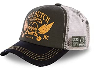 Tracker Kappe Herren Empfindliche Haut, Cap Herren, Schädel, Natürlich, Grün, Einheitsgröße