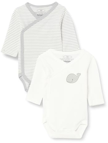 Playshoes unisex - barn Skötbody 1/1-arm 2-pack val 809503, 2 – natur, 56