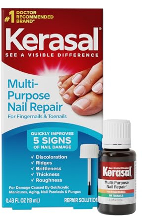 Kerasal Multi-Purpose Nail Repair, Nail Solution for Discolored and Damaged Nails, 0.43 fl oz