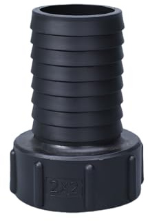 1000L IBC 60mm Water Tank Garden Hose Adapter Thread Valve Connector to 2 inch