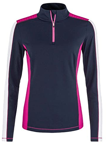HEAD Damen Aster Midlayer Women SWEATSHIRTS, Dunkelblau/Pink, L EU