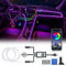 OMECO USB Ambientebeleuchtung Auto LED Innenbeleuchtung 4m 5050 RGB mit APP und Kontroller 5V LED Streifen innenbeleuchtung atmosphärenlicht wasserdichte Musiklichtleiste Steuerbare LED Strip Neon