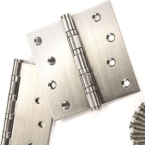 SO-TOOLS®,Juego de 2 cintas de atornillado de carga pesada, bisagras atornilladas de acero inoxidable, bisagras de puerta con rodamientos deslizantes sin necesidad de mantenimiento