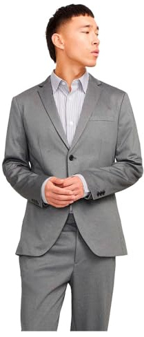 JACK & JONES Jjejaxon jersey kavaj för män, Mörkgrå melange/passform: smal passform, 50