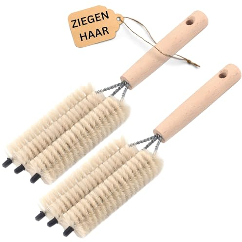 Novaliv 2X Jalousienbürste Jalousien Rolladenbürste Rollo Reinigungsbürste 25x8x3cm IDEALauch als Heizung Reinigungsbürste 3-Fach Gabel Jalousien-Staubwedel dustoff Rollladen reinigen