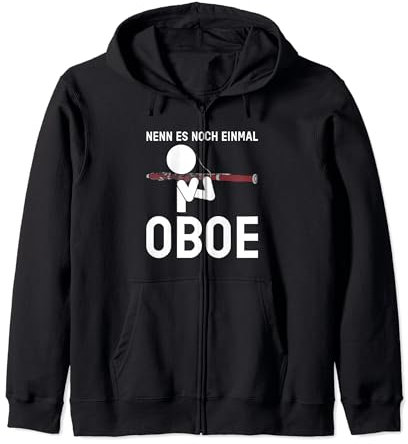 Nenn es noch einmal Oboe lustiges Fagottisten Fagott Design Kapuzenjacke