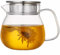 TAMUME Tetera de cristal con tapa con colador de acero inoxidable, 500 ml