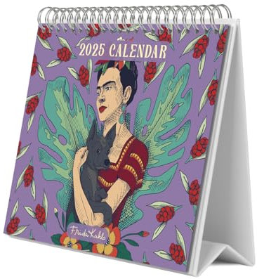 Grupo Erik Kalender 2025 Tischkalender Frida Kahlo Kalender 2025 Familienplaner Tischkalender 2025 zum Aufstellen 20 x 17 cm Jahreskalender 2025