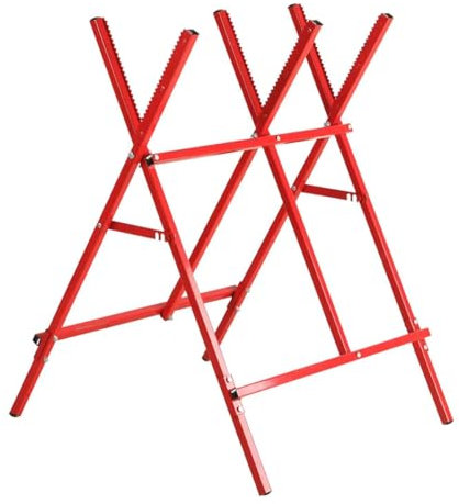 Soporte de corte de troncos plegable portátil para caballetes de sierra, soporte ajustable para troncos y división de leña