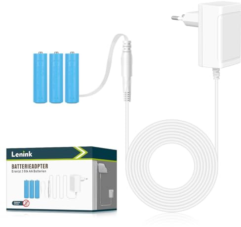 Lenink 4.5V Batterieadapter 3 x AA kompatibel mit Fritz DECT 302, Poollab 2 | Batterieersatz kompatibel mit Air Wick Aroma-Öl Diffusor, TECKNET Funkklingel, Led Lichterkette, Weihnachtstag Deko