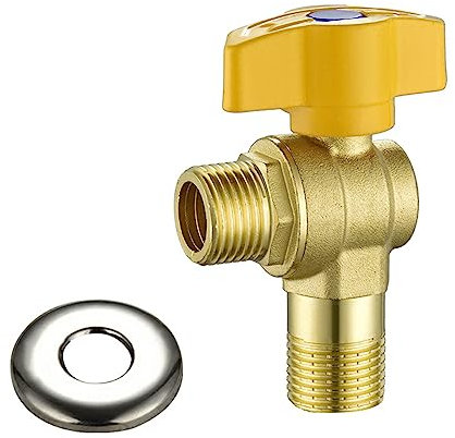Messing 1/2 Zoll Drehstopp Ventile Badezimmer Hochwarm/Kaltwasser Absperrventile Wasserregelventile Regler