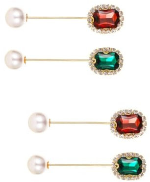 Holibanna 4stücke Damen Anstecknadel Mit Perlen Und Elegante Boutonniere Für Hochzeiten Und Anzüge Chic Kostümzubehör Für Besondere Anlässe Und Festlichkeiten