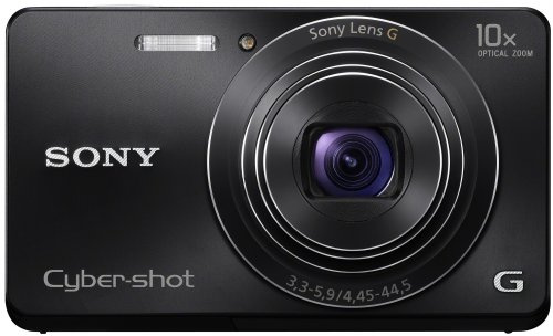 Sony CyberShot DSC-W690 Digital Camera 16.1 Megapixel with 10x Optical Zoom and 3.0-Inch LCD Black (Renewed)
