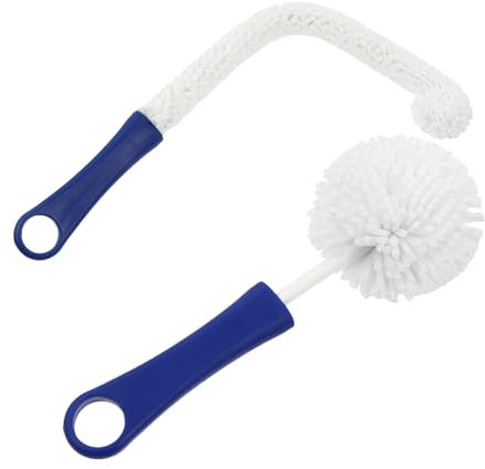 OATIPHO 2piezas Cepillo De Botellas Cepillo Flexible para Fregar Estropajo para Copas De Vino