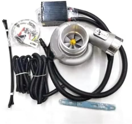 Abgasturbolader Fit für alle Autos Geschwindigkeit verbessern Turbo Kompressor Kit Schub Motorrad Turbolader Luftfilter Ansaugung Turbocharger Kit