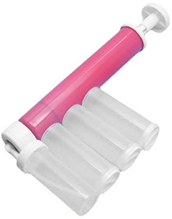 Respicefinem Pulverizador de Aire para Pasteles, Aerógrafo Manual para Decoración de Pasteles, Herramienta Ideal para Hornear y Decorar con Colorantes en Gel para Cupcakes y Pasteles (Rosado)