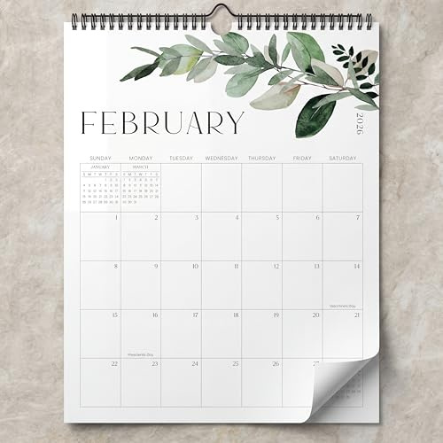 Aesthetic 2026-2027 Wall Calendar - Runs from January 2026 Until July 2027 - The Perfect Large Modern Greenery Calendar Planner for Easy Organizing