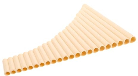 HEMOTON Panflöte G-dur mit 22 Pfeifen aus Kunststoff Vielseitig Einsetzbar für Anfänger und Profis Elegantes Beiges Design für Bühnen und Klassische Aufführungen