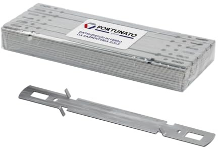 FORTUNATO Distanziatori per Armatura in Ferro, 100 Pezzi, Lunghezze 15-50 cm, per Edilizia e Costruzioni, Supporto Calcestruzzo Armato (25 cm)