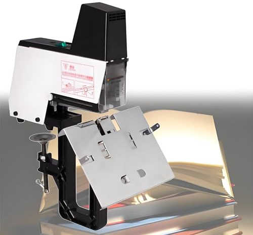 Agrafeuse électrique automatique rapide robuste double usage plat et relieuse de livres avec pédale pour bureau