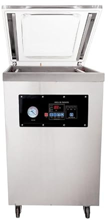Macchina sottovuoto a campana 500 mm su ruote - doppia barra - pompa 20 m³/h - professionale in acciaio inox