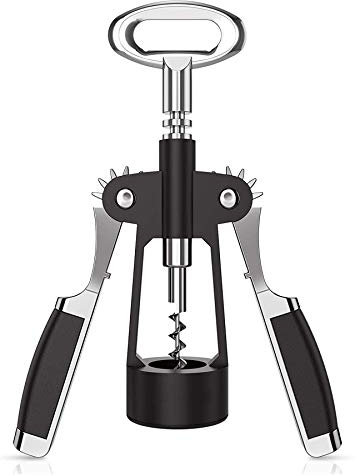 BamLue Wing Corkscrew Multifunctional Wine Cork and Beer Cap Bottles Opener Remover, Kitchen Chateau Restaurant Bars Daily and Waiters Use