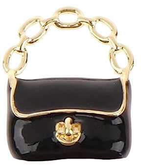 Gralara Dollhouse Mini Sac à Main 1/12, Sac Miniature, Accessoires de Maison de poupée pour Accessoire de Photographie, Noir
