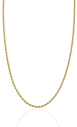 CRAFTD - Rope Link Chain - Waterproof, Heat & Sweat Resistant - Gifts for Men - Men's Jewellery - Width 2MM