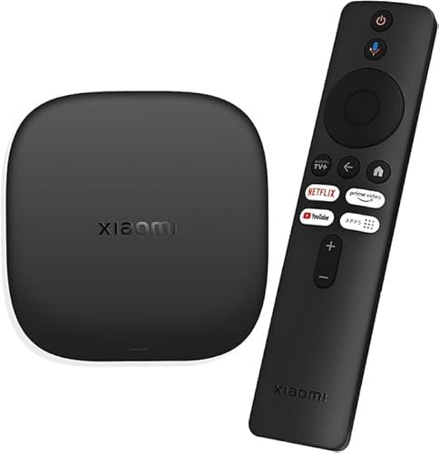 Mi TV Box S 3rd Gen, 2 GB RAM + 32 GB ROM, Wi-Fi 6, Streaming 4K Ultra HD, Bluetooth, supporta Google TV, Nero