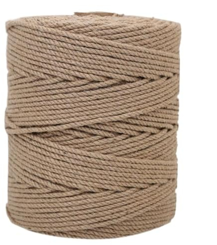 Cuerda De Yute Cuerda de Yute Natural 6 mm, Cuerda cáñamo, arpillera, for Manualidades, jardinería, Hamaca, decoración del hogar(4mm 50M)