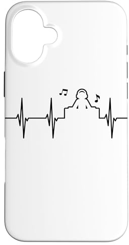 DJ Cardiogramma Musica Custodia per iPhone 16 Plus