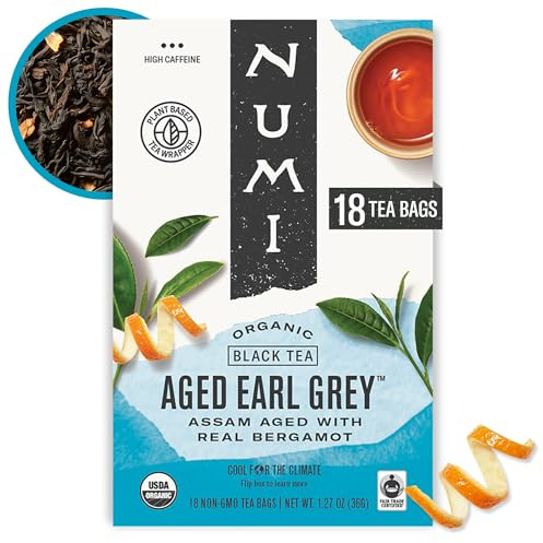 Numi Aged Earl Grey Bergamot Black Tea - 18 Tea Bags