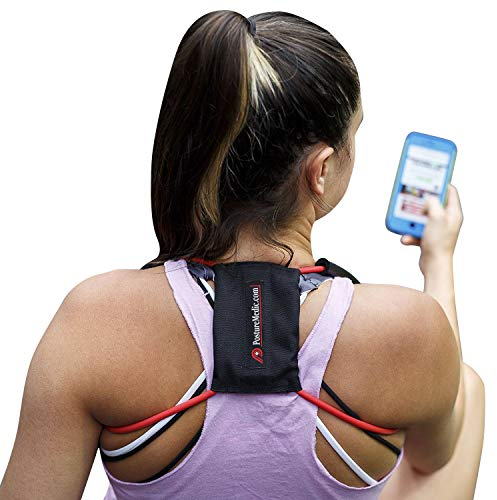 Posture Medic ORIGINAL 3in1 Rücken Geradehalter Haltungstrainer Bandage für Haltungskorrektur Stabilisierung von Schulter und Nacken I belastungsreduzierend für eine gerade Körperhaltung XL (Schwarz)