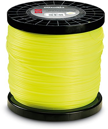 AUSONIA - 83753 Faden Mähfaden für Rasentrimmer Motorsense Rahmen quadratischer Querschnitt gelb,30 MM X 2 KG