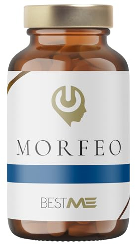 BESTME - Magnesio Bisglicinato, Melatonina, Pastillas para Dormir Profundo, GABA, Vitamina B6, 5HTP, Bacopa Monnieri, 60 Cápsulas Veganas de 838 mg para Conciliar el Sueño (Morfeo)