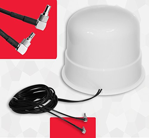 Simplytech Theta Communication 30dBi Omni Directional 4G 3G LTE MIMO External Antenna Aerial Signal Booster for Huawei Router E5180 E5377 E3272 E3372 E3276 CRC9 Home Boat Caravan Motorhome