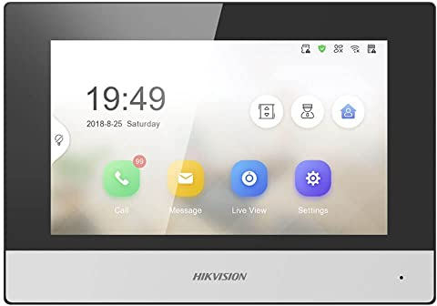 Hikvision Digital Technology DS-KH6320-WTE1 sistema per video-citofono 17,8 cm (7) Nero, Bianco