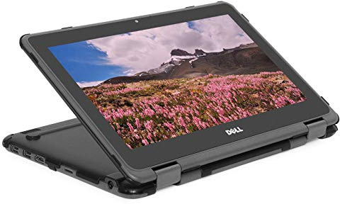 mCover Funda Compatible con DELL Chromebook 3120/3100 / 3110 de 11.6 Pulgadas 2 en 1 de la Serie educativa (no Compatible con ningún Otro Modelo de DELL) Negro