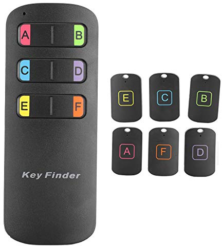 Trova chiavi, cerca chiavi wireless anti-smarrimento, allarme acustico remoto, promemoria localizzatore, con ricevitori da 6 pezzi, localizzatore di chiavi, localizzatore di animali, localizzatore di