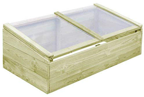 MOONAIRY Gewächshaus, Wintergarten Bausatz, Tomatenhaus, Treibhaus, Garten, Greenhouse, Gartengewächshäuser, Anlehngewächshaus, Imprägniertes Kiefernholz 100 x 50 x 35 cm