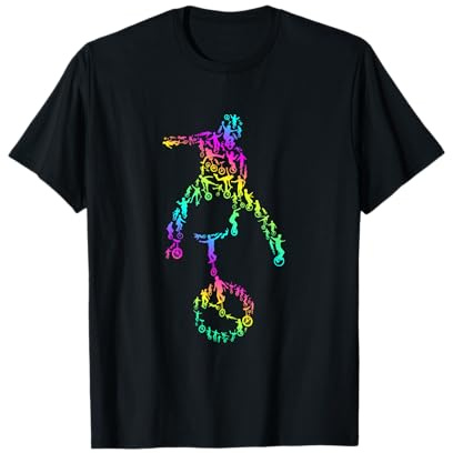 Einrad Stunt Freestyle Einradfahrerin Fahrrad T-Shirt