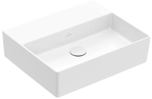Villeroy & Boch Memento 2.0 Wandwaschbecken, 500 x 420 mm, ohne Hahnloch, ohne Überlauf, ungeschliffen, 4A2253, Farbe: Weiß Ceramicplus