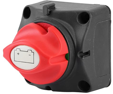 Batterieschalter, Hochleistungs Hauptschalter Für Batteriestromunterbrechung, 12V 600A Batteriestrom Trennschalter, Haupttrennschalter Zwei Stufen Schalter Für Wohnmobil Yacht LKW Boot Jacht Motorrad