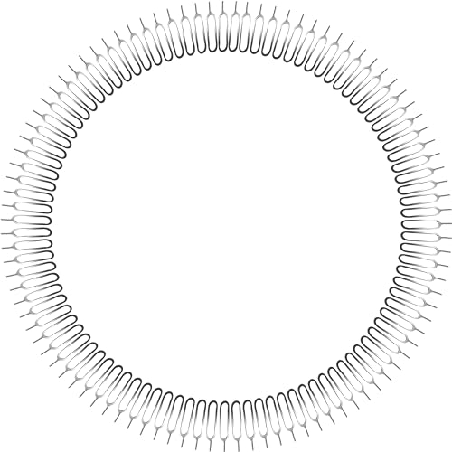 IS-TECK 100x SIM-Karten Pin Nadel Set - Universell für iPhone, Samsung, HTC, Huawei & mehr - Hochwertiger Edelstahl - Einfaches Öffnen des SIM-Karten-Halters - 100 Stk. im Paket